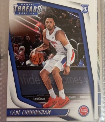 2021-22 Panini Chronicles Threads #79 Cade Cunningham — front