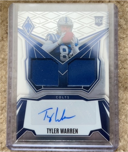 2025 Panini Phoenix Dual Rookie Patch Auto #DRP-TWN Tyler Warren — front