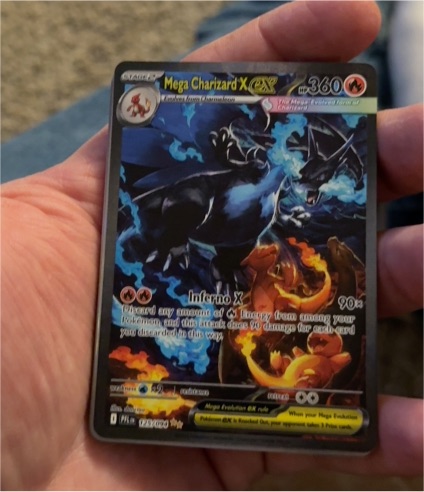 2015 Pokémon Mega Charizard X EX #125 — front