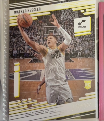 2022-23 Panini Chronicles Prestige #60 Walker Kessler Rookie Card Utah Jazz — front