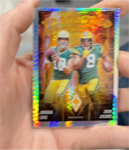 2024 Panini Phoenix Treasured Tandems #TT-GB Josh Jacobs, Jordan Love — front