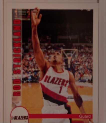 1992-93 Hoops #458 Rod Strickland Portland Trail Blazers — front