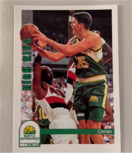 1992-93 NBA Hoops #470 Rich King — front