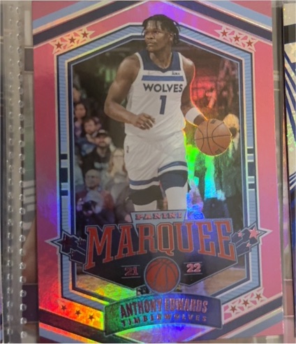 2021-22 Panini Chronicles Marquee #355 Anthony Edwards — front
