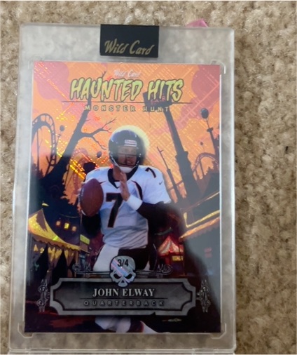 2025 Wild Card Haunted Hits Monster Hunt #3/4 John Elway — front