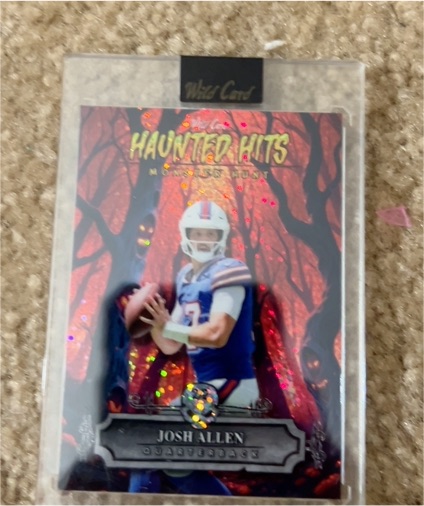 2025 Wild Card Haunted Hits Monster Hunt #Josh Allen — front