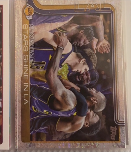2025-26 Topps #293 Showtime!: Stars Shine in LA LeBron James — front