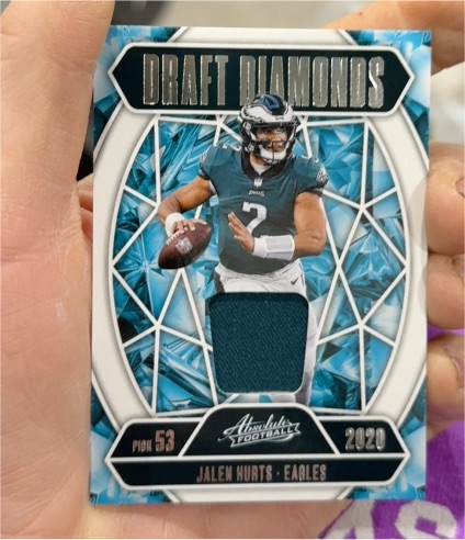 2025 Panini Absolute Draft Diamonds #DDJ-JHU Jalen Hurts — front