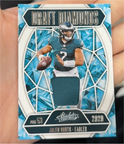 2020 Panini Absolute Draft Diamonds #53 Jalen Hurts — front