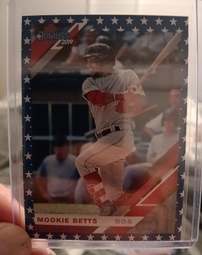 2019 Donruss Independence Day #150 Mookie Betts — front