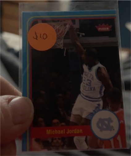 1986 Fleer #10 Michael Jordan — front