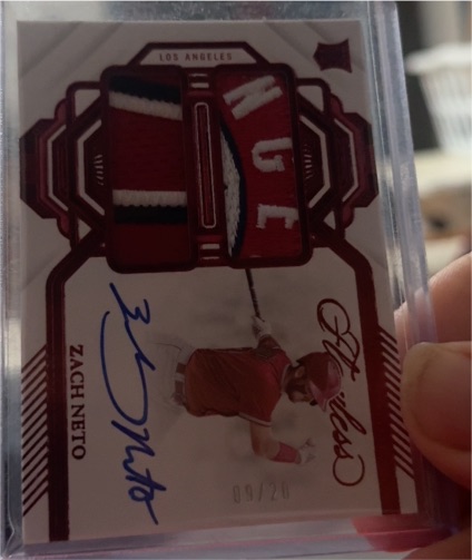 2023 Panini Flawless Dual Memorabilia Autographs #DMA-ZN Zach Neto — front