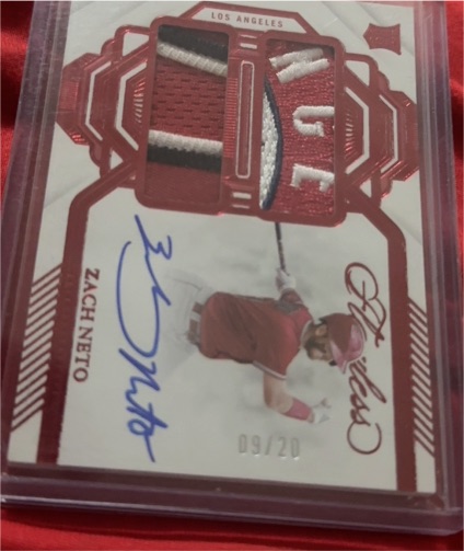 2023 Panini Flawless Rookie Dual Patch Signature Zach Neto #RDS-ZN — front