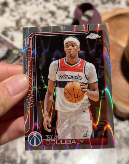 2025-26 Topps Chrome #208 Bilal Coulibaly — front