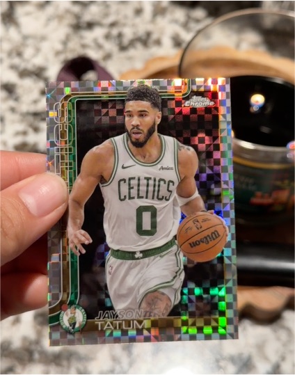 2025-26 Topps Chrome #49 Jayson Tatum — front