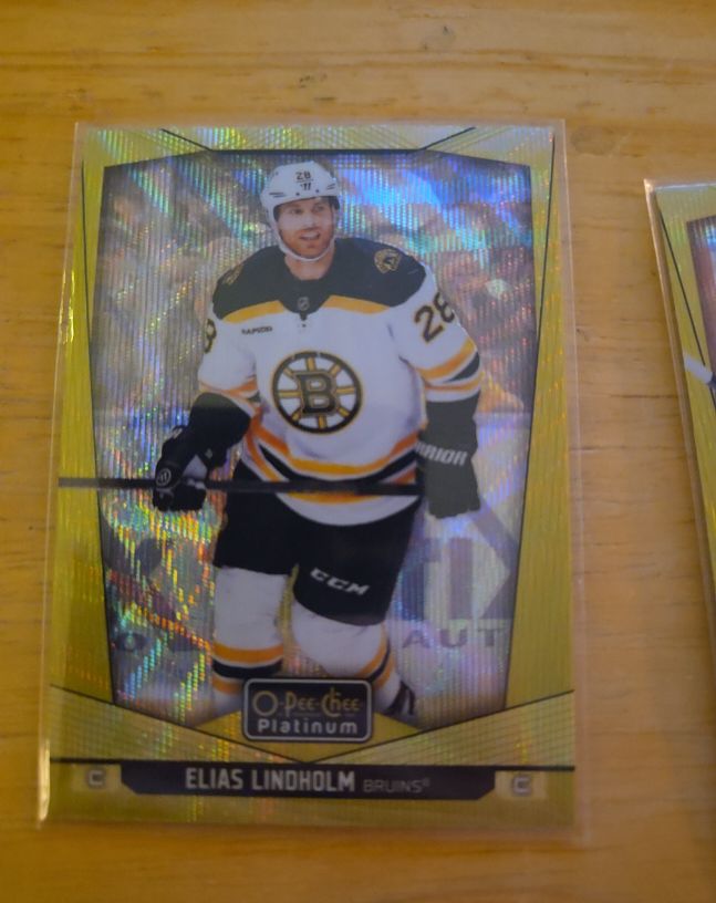 2024-25 O-Pee-Chee Platinum #17 Elias Lindholm — front