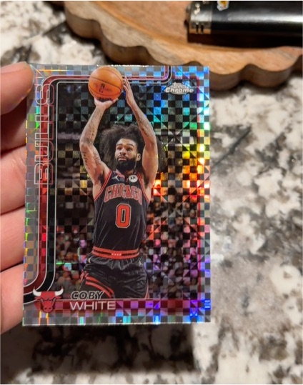 2025-26 Topps Chrome #80 Coby White — front