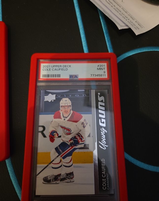 2021 Upper Deck #201 Cole Caufield Young Guns — front
