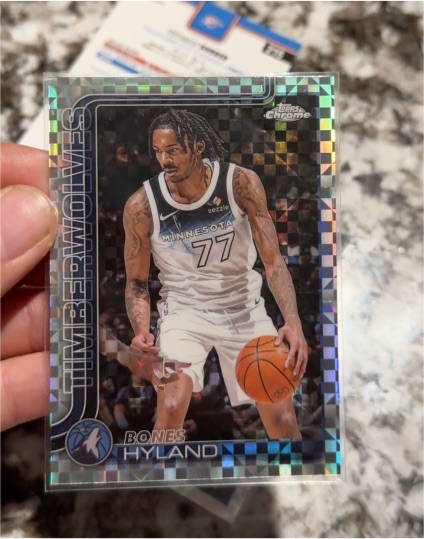 2025-26 Topps Chrome #90 Bones Hyland — front