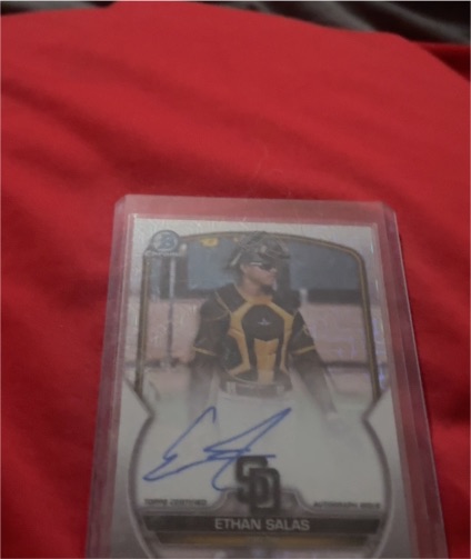2023 Bowman Chrome Mega Box Mojo Autographs #BCMA-ES Ethan Salas — front