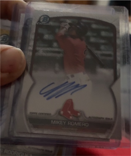2023 Bowman Chrome #BCMA-MR Mikey Romero — front
