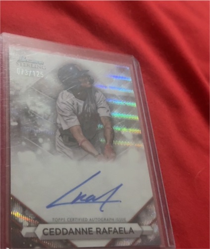 2023 Bowman Sterling #PA-CR Ceddanne Rafaela — front