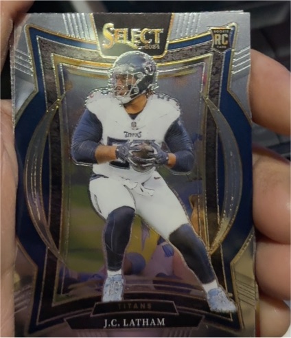 2024 Panini Select Concourse #11 J.C. Latham Rookie Tennessee Titans — front