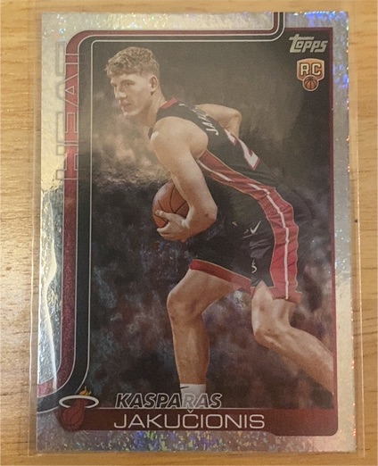 2025-26 Topps #220 Kasparas Jakučionis — front