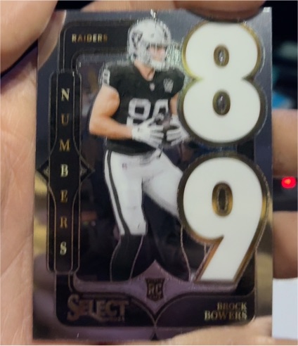2024 Panini Select Select Numbers #89 Brock Bowers — front