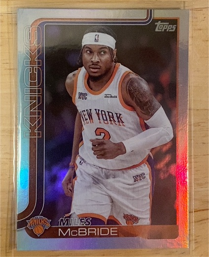 2025-26 Topps #17 Miles McBride — front