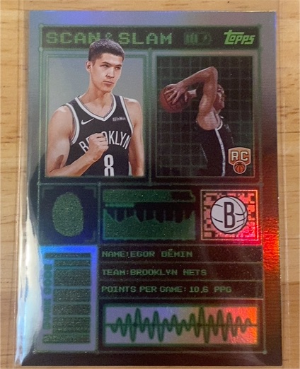 2025-26 Topps #SS-33 Egor Demin Scan and Slam — front