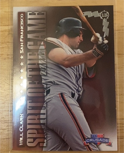 2025 Panini Crusade #18 Will Clark Spirit Of The Game — front