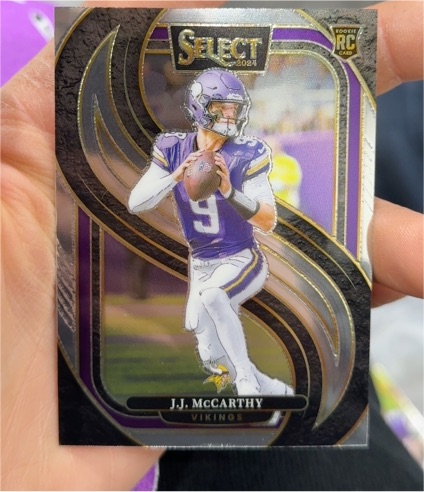 2024 Panini Select Premier Level #134 J.J. McCarthy — front