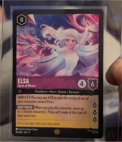 Disney Lorcana The First Chapter #42/204 Elsa Spirit of Winter — front