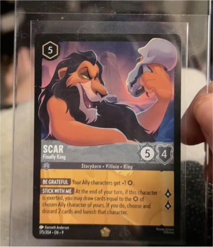 2025 Disney Lorcana #175 Scar Finally King — front