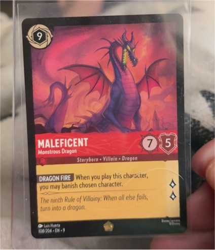 Disney Lorcana 2023 #113 Maleficent Monstrous Dragon — front