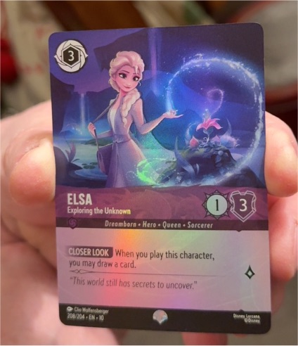 2023 Disney Lorcana #208 Elsa Exploring the Unknown — front