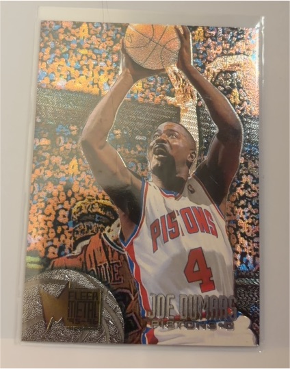 1995-96 Fleer Metal #28 Joe Dumars — front