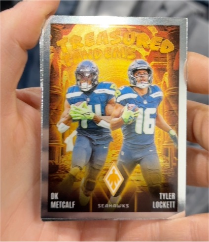 2024 Panini Phoenix Treasured Tandems #TT-SEA DK Metcalf / Tyler Lockett — front