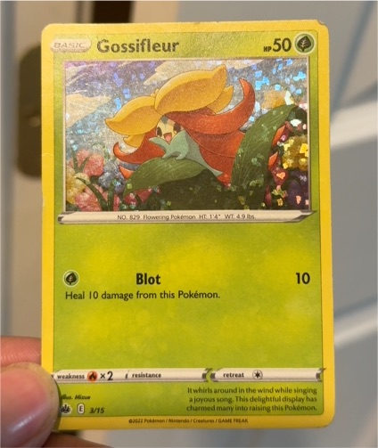 2022 McDonald's Pokemon Promo #3 Gossifleur — front
