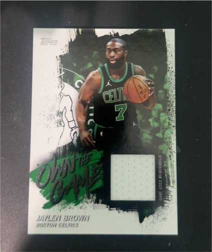 2025 Topps Own the Game #OTGA-JB Jaylen Brown — front