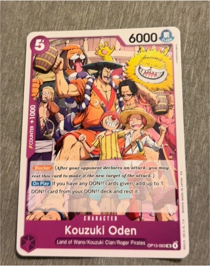 One Piece Card Game OP13-063 Kouzuki Oden — front