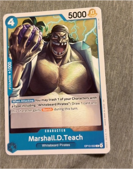 2025 One Piece Card Game OP13-053 Marshall.D.Teach — front
