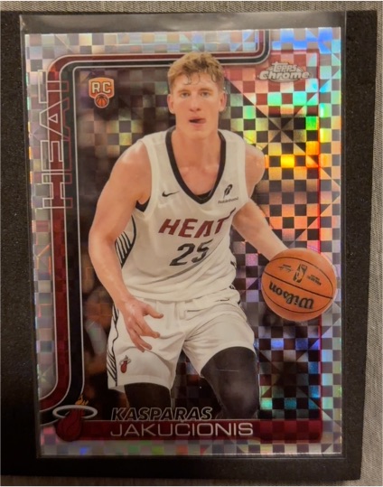 2025-26 Topps Chrome #270 Kasparas Jakucionis — front