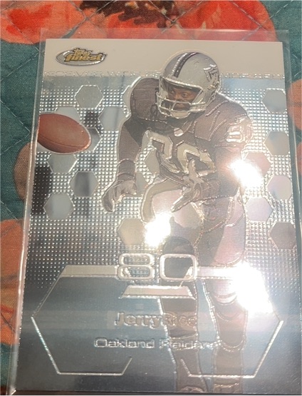 2003 Topps Finest #21 Jerry Rice — front