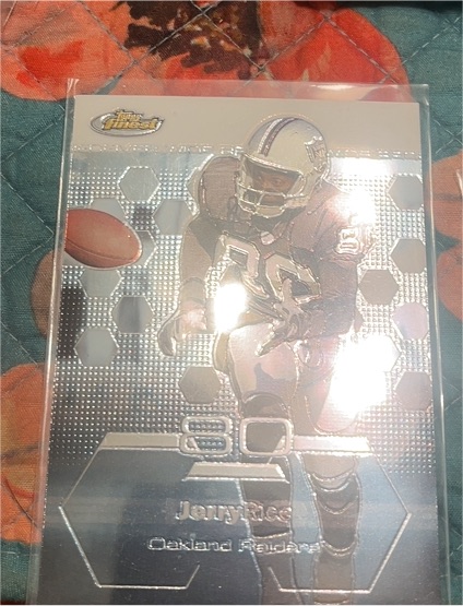 2003 Topps Finest #90 Jerry Rice — front