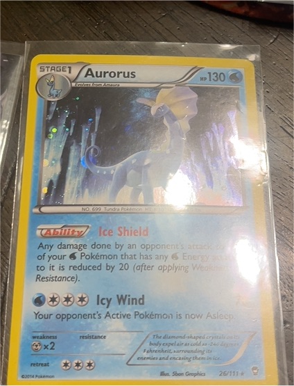 2014 Pokémon Furious Fists #26 Aurorus — front