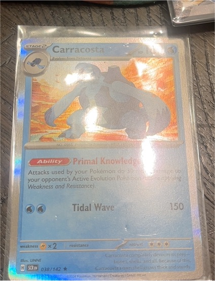 2023 Pokémon Sv07: Stellar Crown #038 Carracosta — front