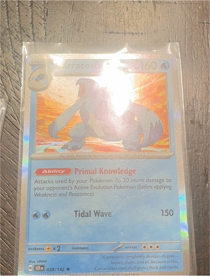 2023 Pokémon SV07 Stellar Crown #038 Carracosta — front