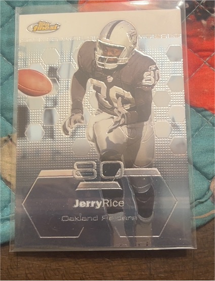 2003 Topps Finest #21 Jerry Rice — front